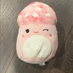 Squishmallows Pink and Cream Mushroom Plush